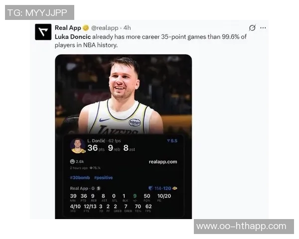 东契奇湖人生涯仅39场便追平浓眉10次砍下35分5篮板5助攻的壮举